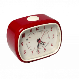 Red Retro Alarm Clock