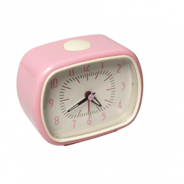 Pink Retro Alarm Clock