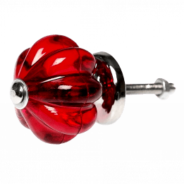 Red Drawer Knob Acrylic Edwardian