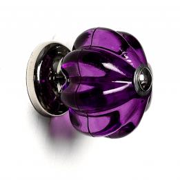 Purple Drawer Knob  Edwardian