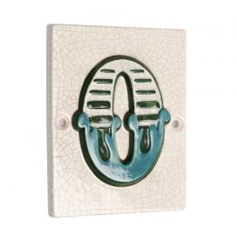 House Number Tile Vintage Font, 0