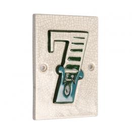 House Number Tile Vintage Font, 7