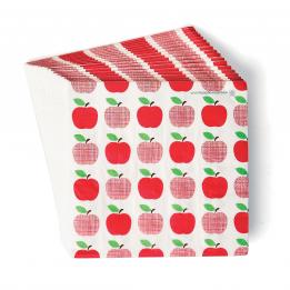 Pack Of 20 Napkins Red Apples