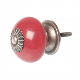 Drawer Knob Ceramic Red