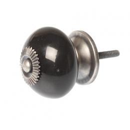 Drawer Knob Ceramic Black