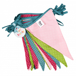 Multi Coloured Spotty Washable Cotton Bunting