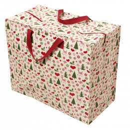 50'S Christmas Design Jumbo Storage Bag