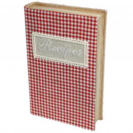 Gingham Recipe Book Storage Box