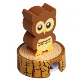 Brown Owl Eraser Pencil Sharpener