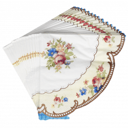 Set Of 20 Regency Tea Party Cocktail Napkins