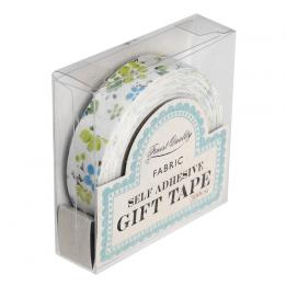 Blue Floral Fabric Sticky Gift Tape