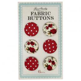 Red Fabric Buttons