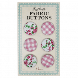 Pink Fabric Buttons