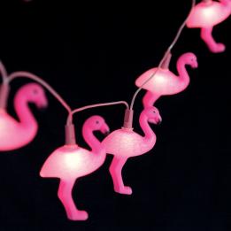 Flamingo Party Lights Loop British Standard 3 Pin Plug