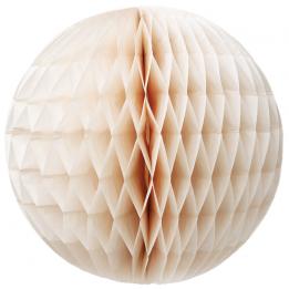 Large Ivory Honeycomb Paper Ball