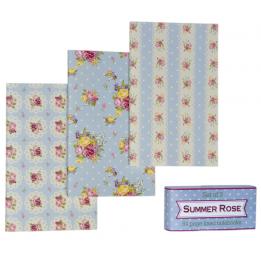 Set Of 3 Rose Notebooks