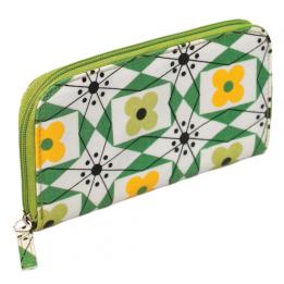 Mid Century Floral Oilcloth Wallet