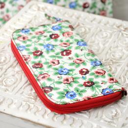 Rambling Rose Oilcloth Wallet