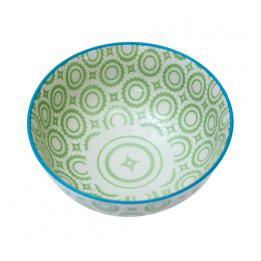 Japanese Blossom Bowl Green Circles