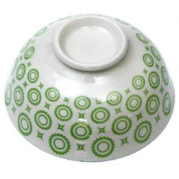 Japanese Blossom Bowl Green Circles