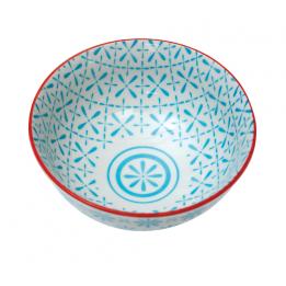 Japanese Blossom Bowl Blue Trellis