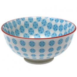 Japanese Blossom Bowl Blue Aztec