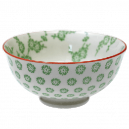 Japanese Blossom Bowl Green Blossom