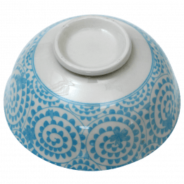 Japanese Blossom Bowl Blue Swirls