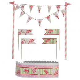 Paisley Rose Cake Bunting Set