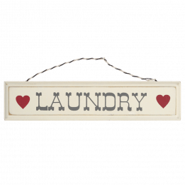 Rustic Wooden Laundry Sign