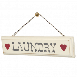 Rustic Wooden Laundry Sign