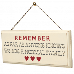 Rustic Wooden Normal Family Sign