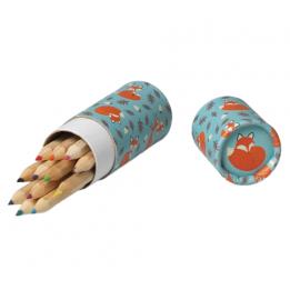 Set Of 12 Rusty The Fox Design Colouring Pencils