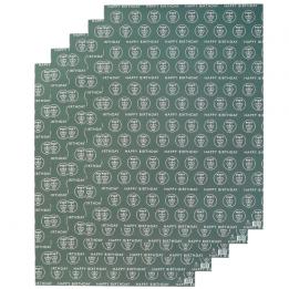 5 Sheets Of Fancy A Pint Wrapping Paper