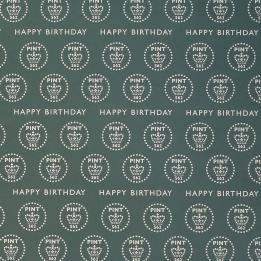 5 Sheets Of Fancy A Pint Wrapping Paper