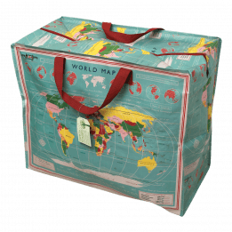 World Map Jumbo Storage Bag