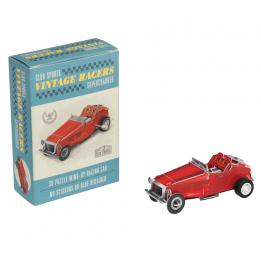 Make Your Own Wind Up Vintage Red Racing Car