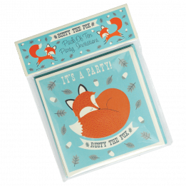 Set 10 Rusty Fox Party Invites