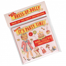 Set 10 Dress Up Dolly Party Invites