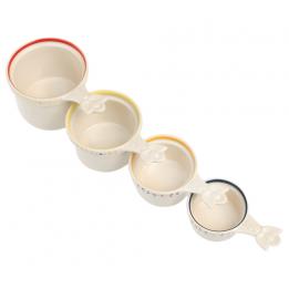 Set Of 4 Stoneware Measuring Cups