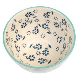 Stoneware Deep Bowl Blue Jasmine