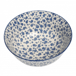 Large Japanese Bowl Blue Daisy