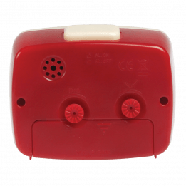 Retro Tv Style Red Alarm Clock