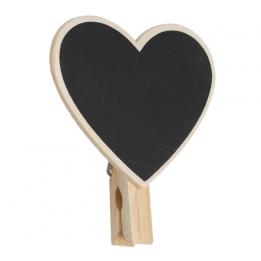 Mini Blackboard Heart Peg Place Setting