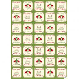 Gentleman'S Birthday Wrapping Paper (5 Sheets)