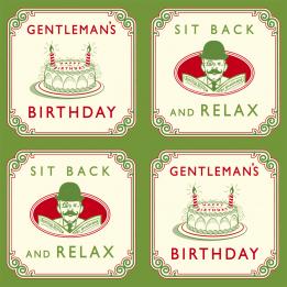 Gentleman'S Birthday Wrapping Paper (5 Sheets)