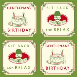 Gentleman'S Birthday Wrapping Paper (5 Sheets)