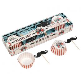 Barber Shop Moustache Baking Set