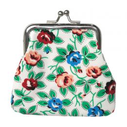 Rambling Rose Oilcloth Purse