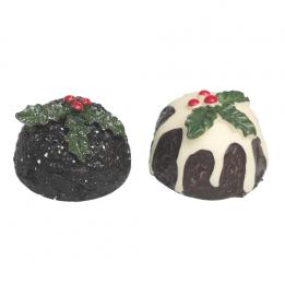 Set Of 2 Christmas Pudding Lip Balms